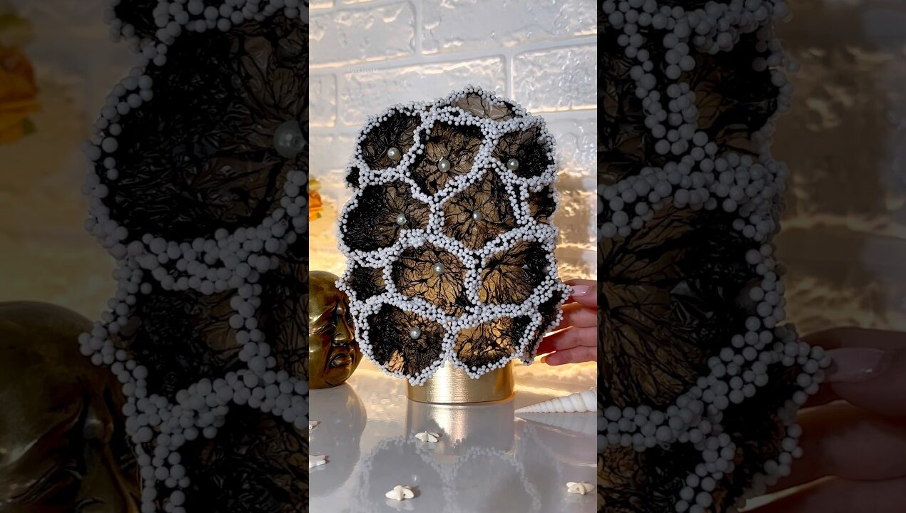 $0 DIY Trash Bag Lampshade 🖤✨