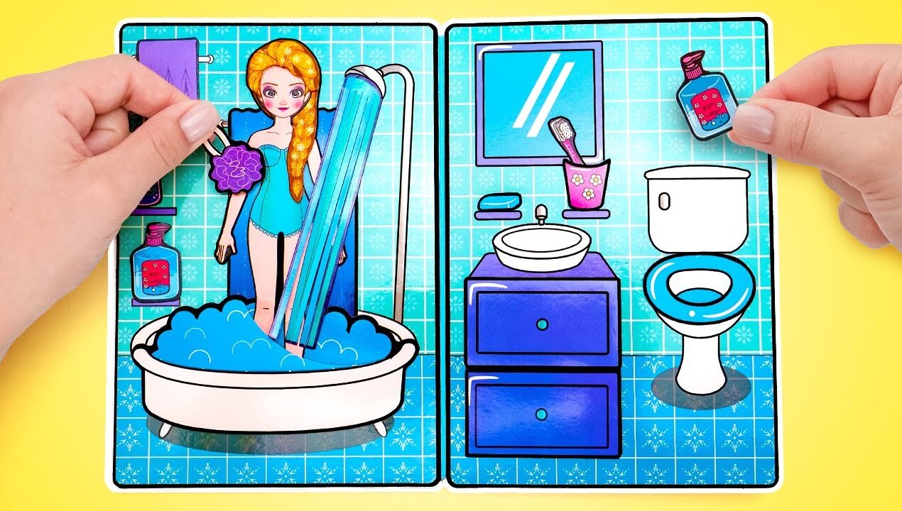 DIY Ball for Paper Doll Elsa! ❄️ Dress-Up, Crafts & a Prince?! 👑