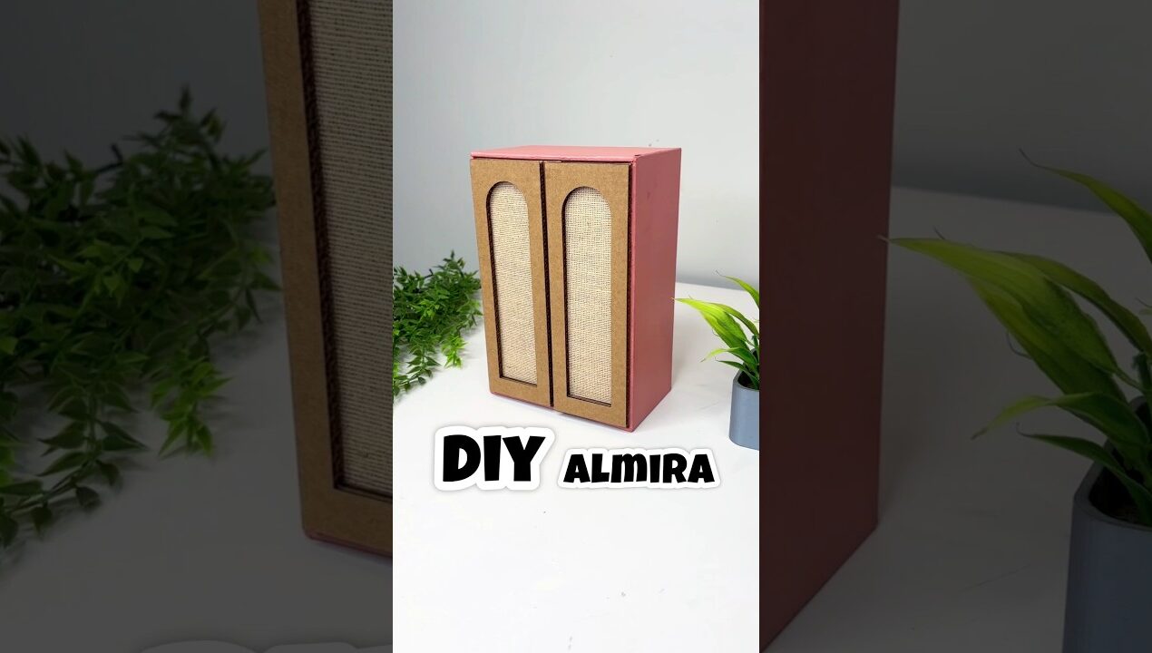 DIY Almira From Cardboard #diy #craft #miniature #cardboard