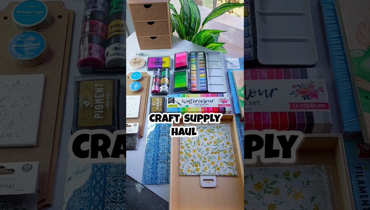 Craft Ka Saman Dekh Ke Maza hi aa gaya #diy #Craft #haul #stationery