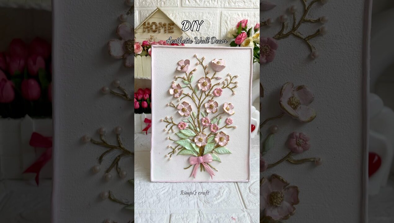 DIY Wall Decor #sorts #viralvideo #viralshort #3dpainting #handmade #homedecor #aesthetic #diy