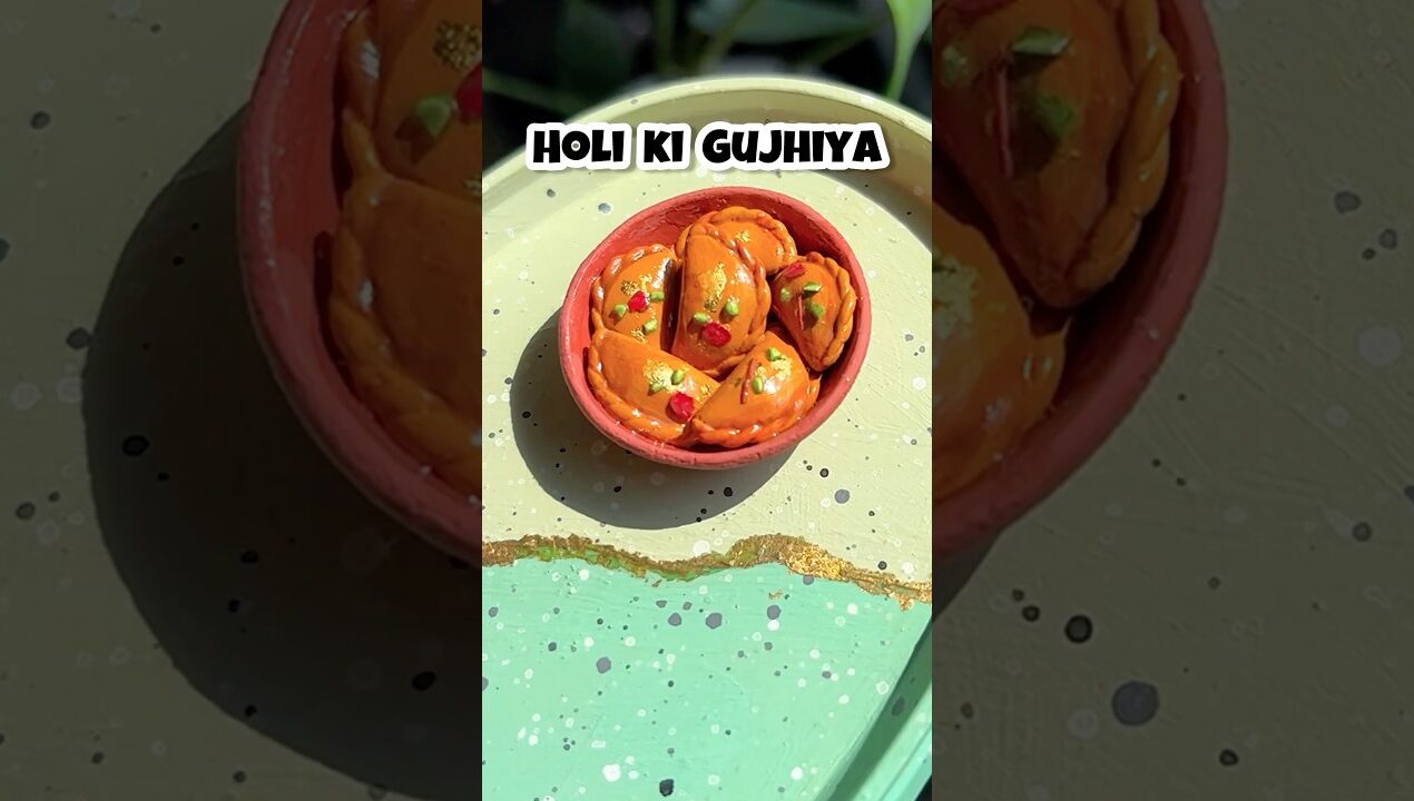 Holi ke Liye Banai Gujhiya #diy #holi #gujhiya #miniature