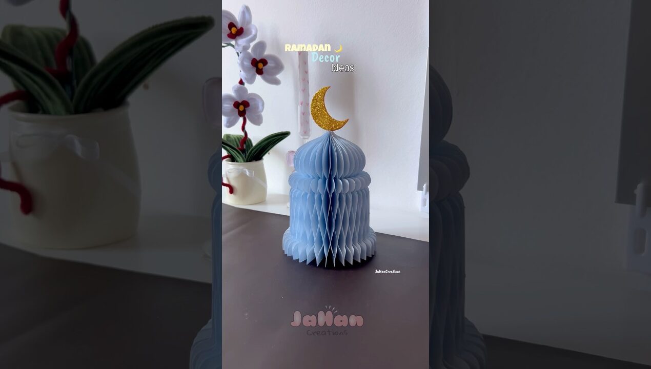 Ramadan decor ideas 💖🌙 #diy #craft #ramadanmubarak #handmade #shortvideo