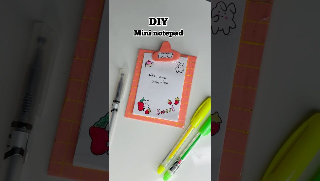 DIY mini notepad 😱 #diy #backtoschool #shorts #youtubeshorts @itspriyanjalisingh