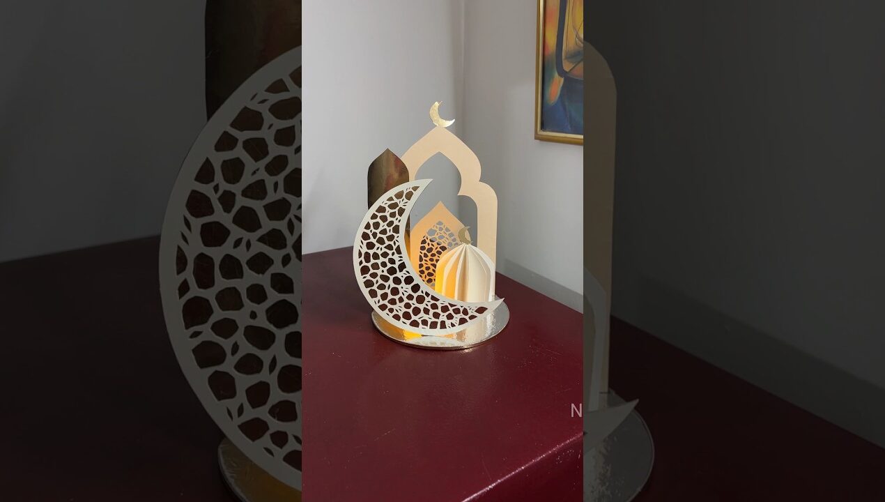 DIY Showpiece for Ramazan 🌙 #shorts #diy