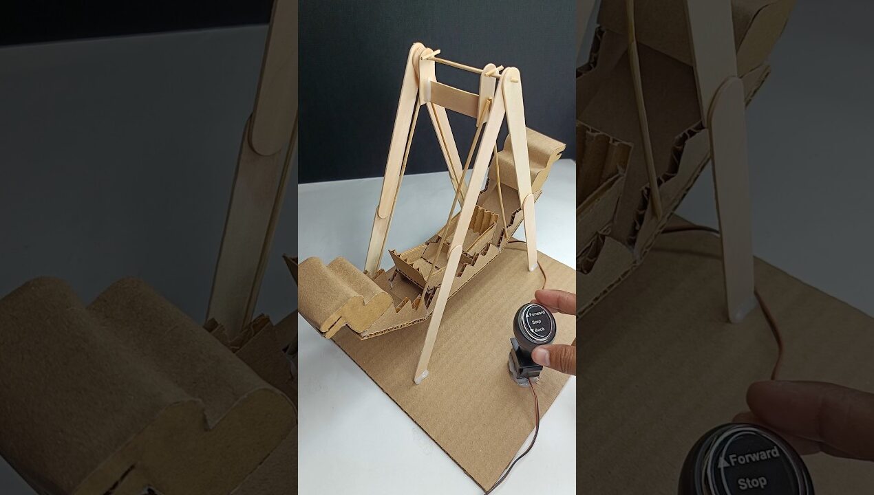 Cardboard dragon jhula using DCmotor #schoolproject #dcmotor #tech #diy