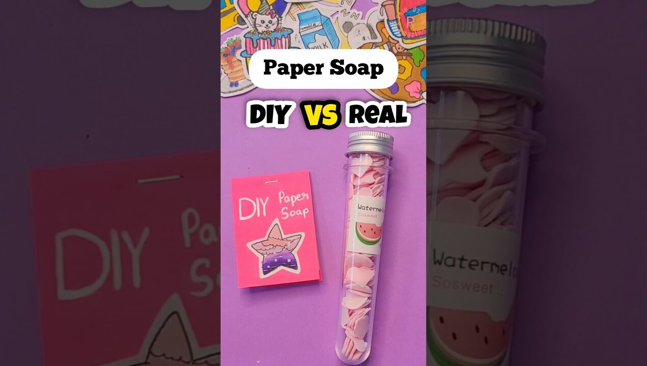 DIY Paper Soap🧼 VS Readymade Paper Soap!🤩💕 | Riya's Amazing World