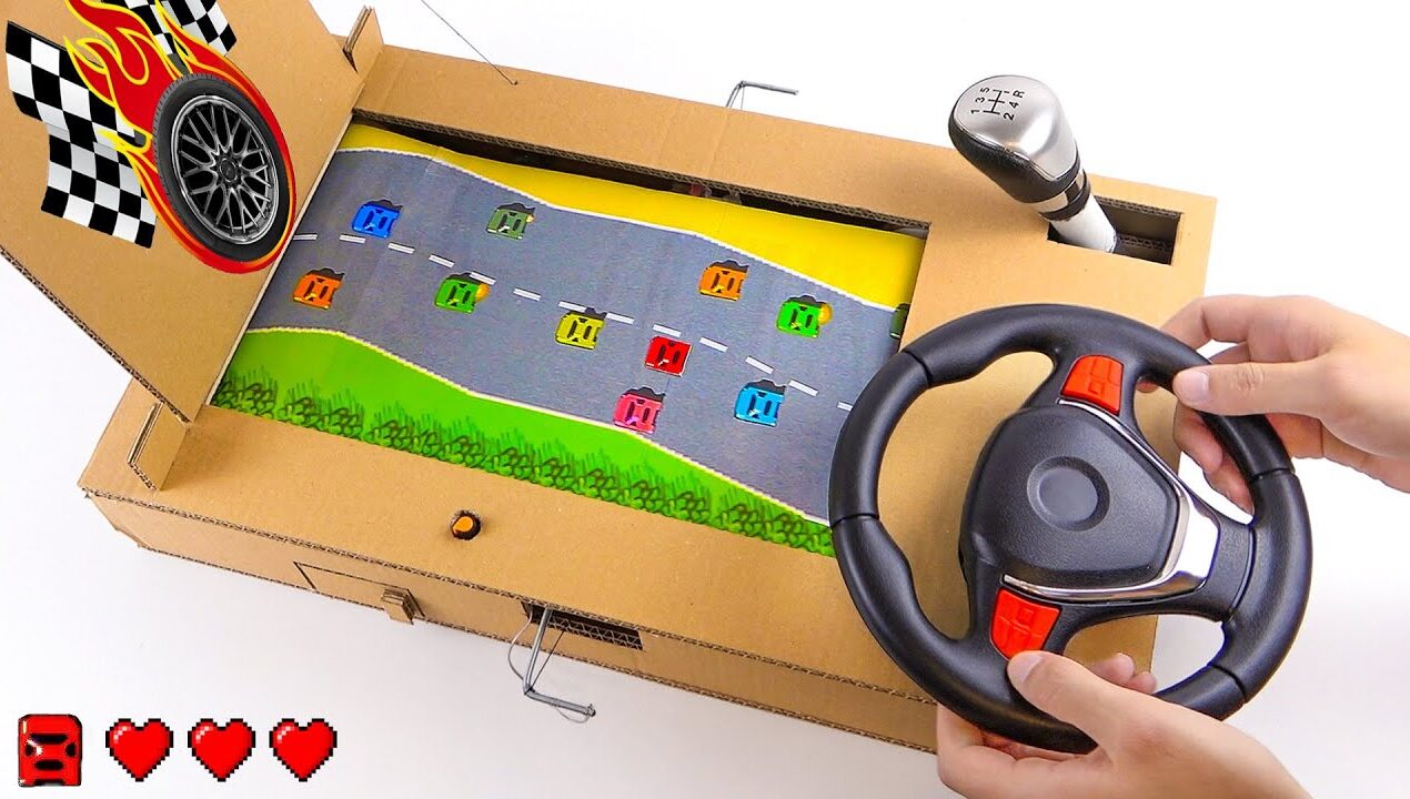 DIY Car Racing Game Out of Cardboard – Easy to Build!