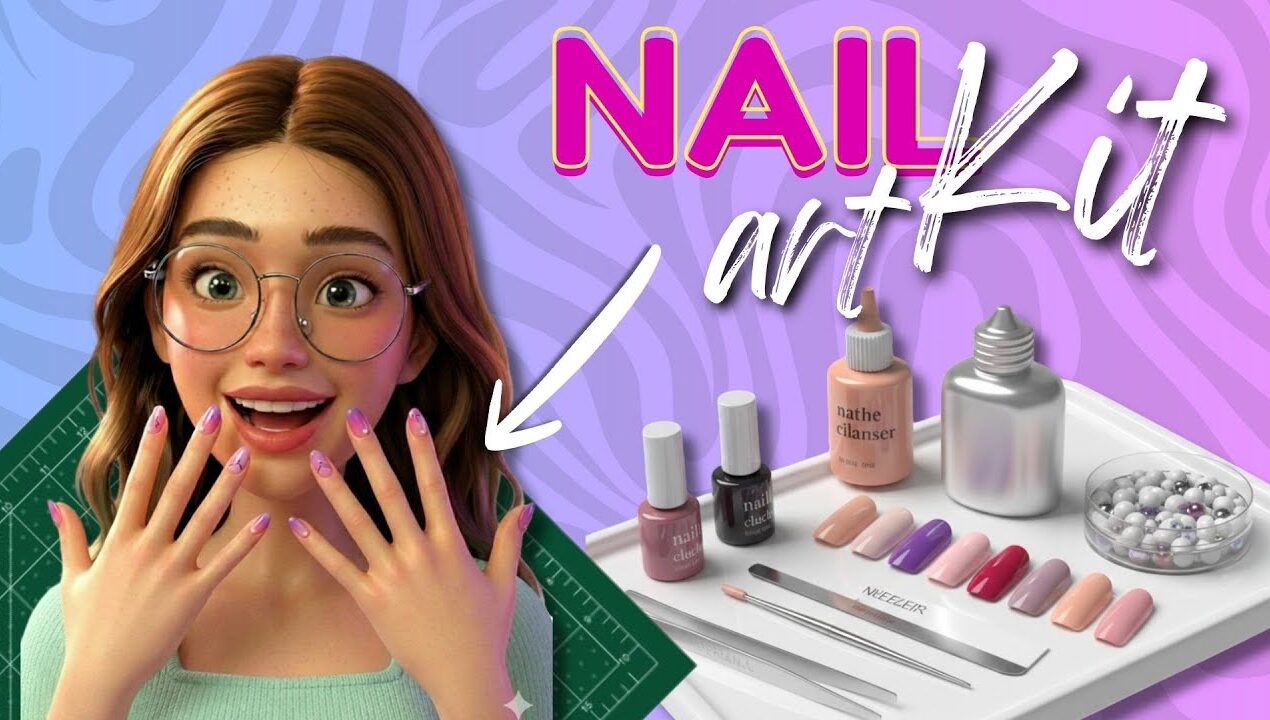 DIY Nail Art Kit | Easy Nail Art at Home for Beginners 💅🏻✨