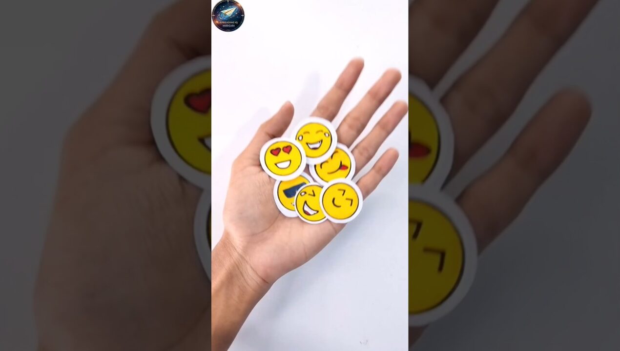 Homemade Emoji Sticker #short #diy #craft