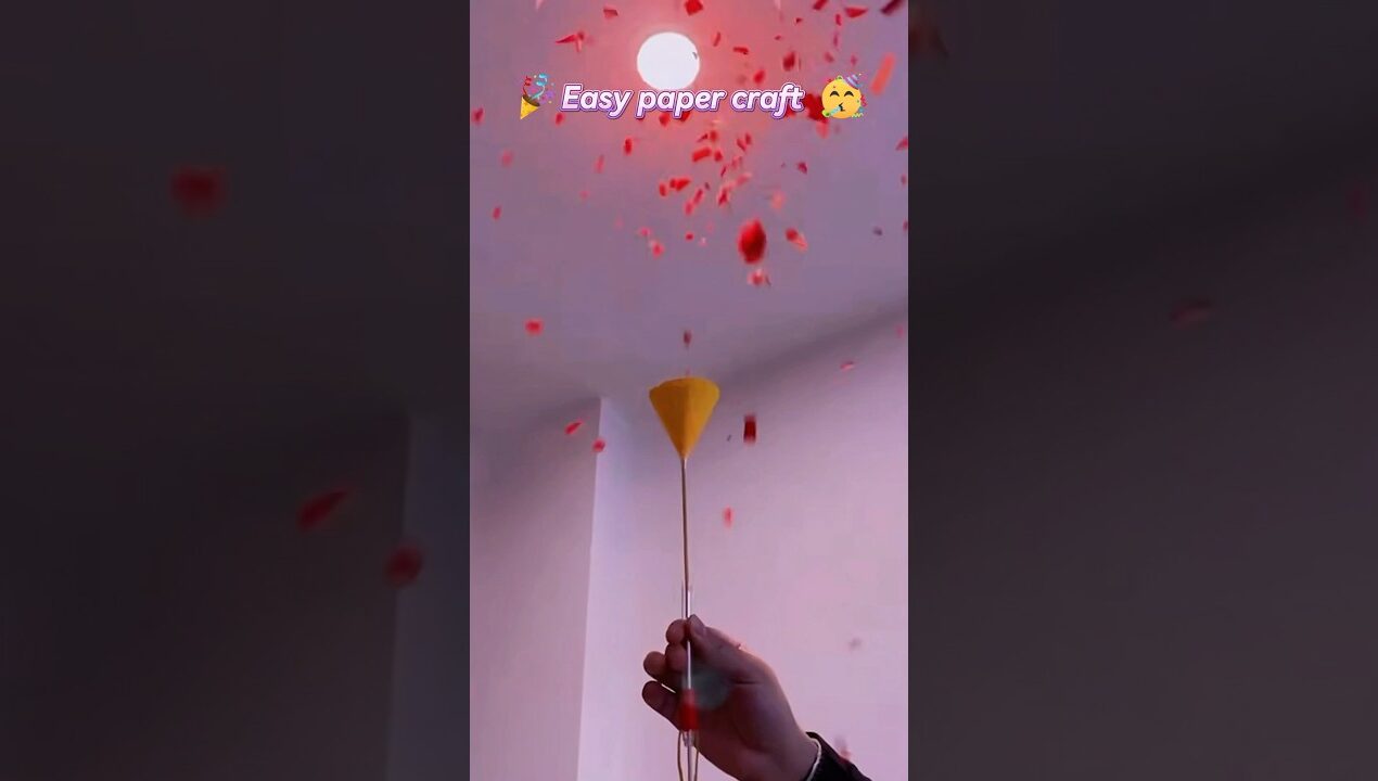 Easy paper craft 🎉✨#shorts #art #diy #youtubeshorts