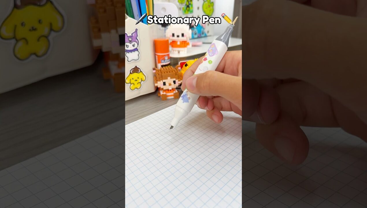 ￼ ✏️DIY Stationary Pen!? #diy #diystationary #stationery #diycrafts #cutecrafts #miniecraft #cute