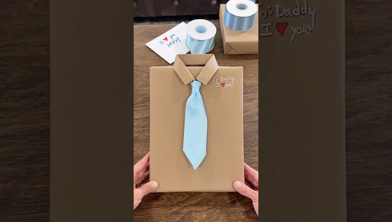 5-⭐️ Father’s Day Gift Wrapping Idea 🎁