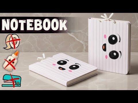 DIY Mini Notebook 📒 How to Make Cute Paper Notebook (No Tape, No Glue) School Craft
