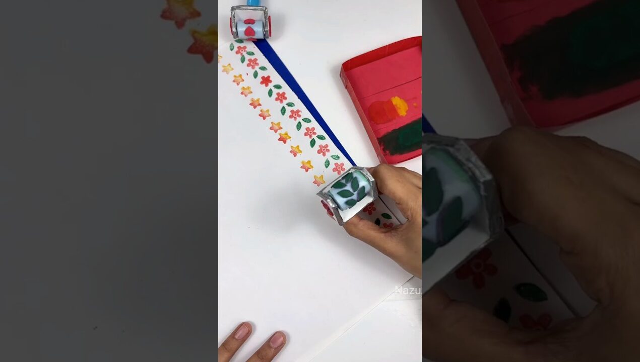 DIY Roller Stamps HACK💡 ! #shorts #diy