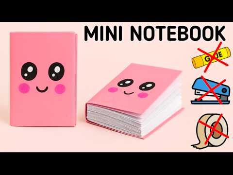 How to Make DIY Mini Notebook 📒 | Cute Paper Notebook | No Glue | Easy School Craft
