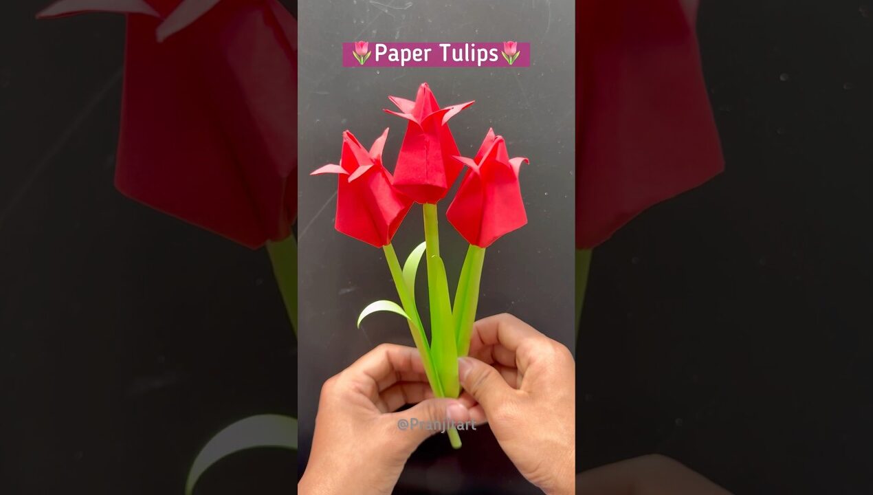 Diy Paper flowers 🌷 | Paper Craft ideas 💝✨ #shorts #diy #paperflower