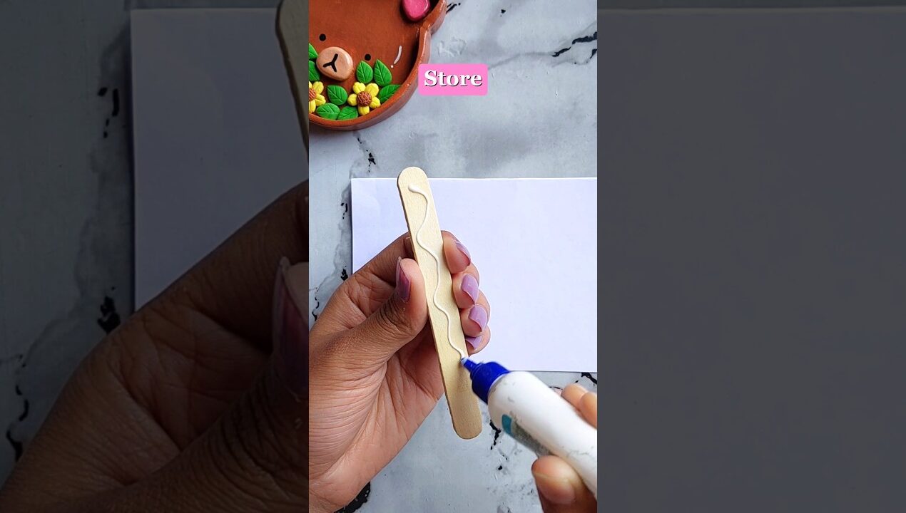 😱DIARY FROM ICE-CREAM STICKS🦋 #craft #diy #papercraft #shorts #anushkascraftland