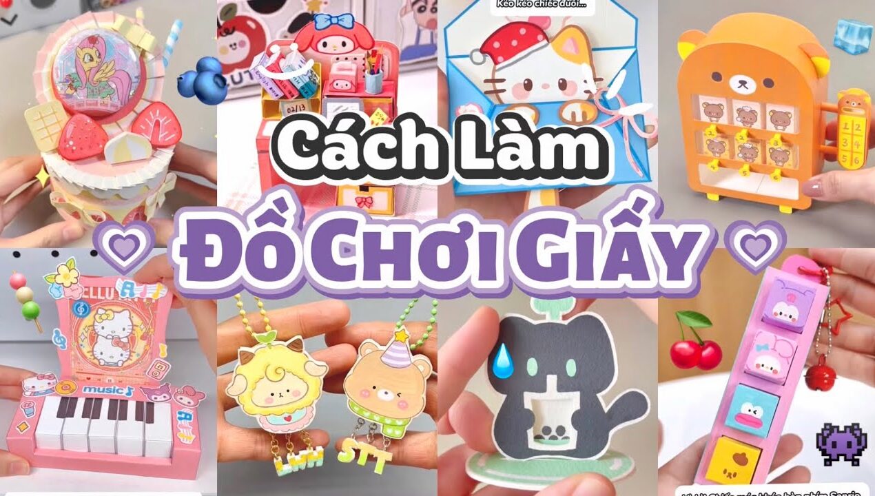 🌈Cách làm đồ chơi giấy | cách làm squishy bằng giấy siêu dễ | cách làm đồ decor bàn học mini💦