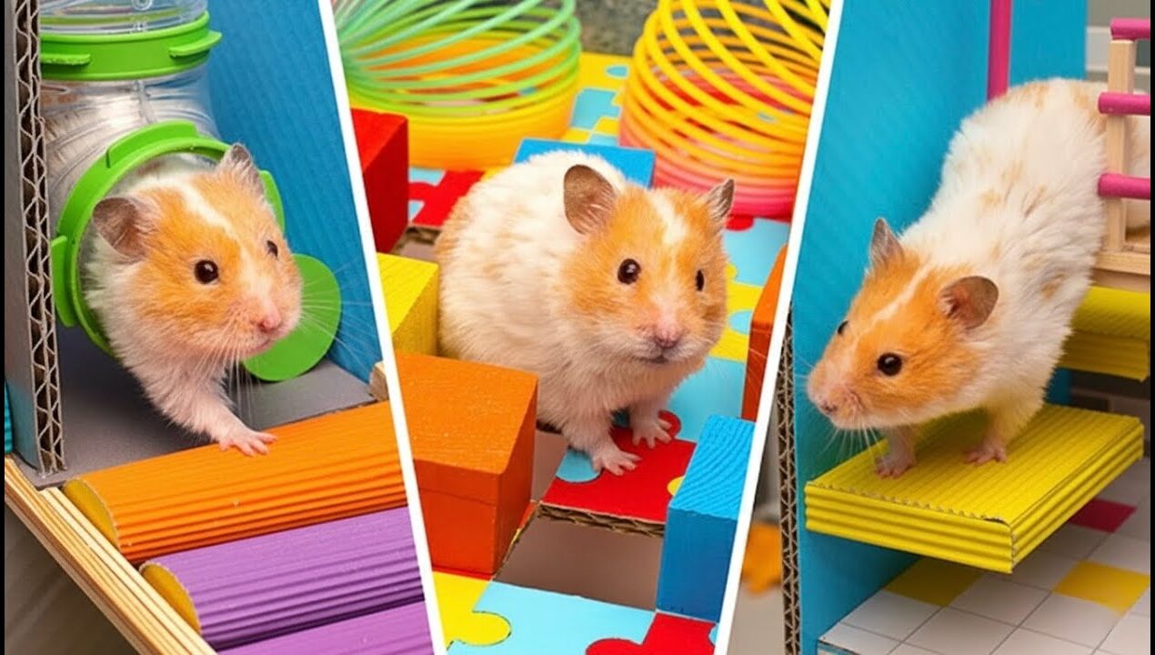 🐹🚀 ¡Mega Laberinto DIY y Nave Espacial para Hámsters! Diversión Total 🌟