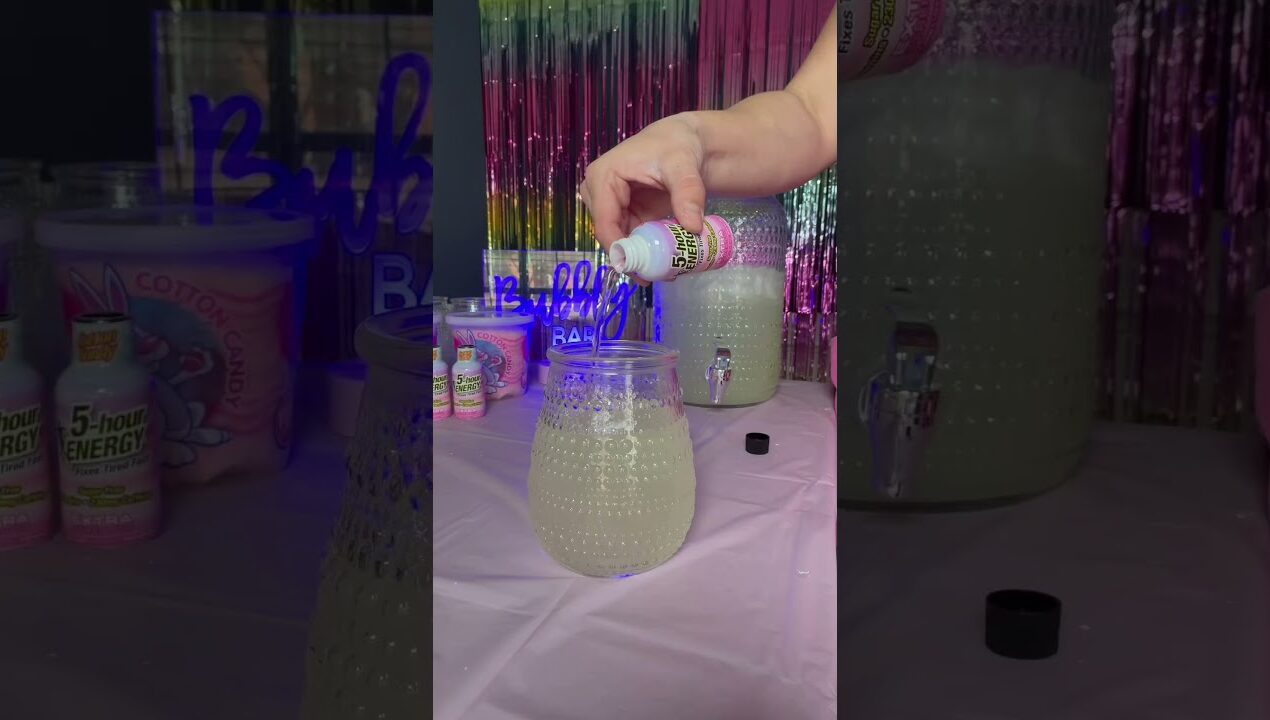 DIY Party Ideas Cotton Candy Party Theme with 5 Hour Energy Mocktail #diyparty #diy #mocktail