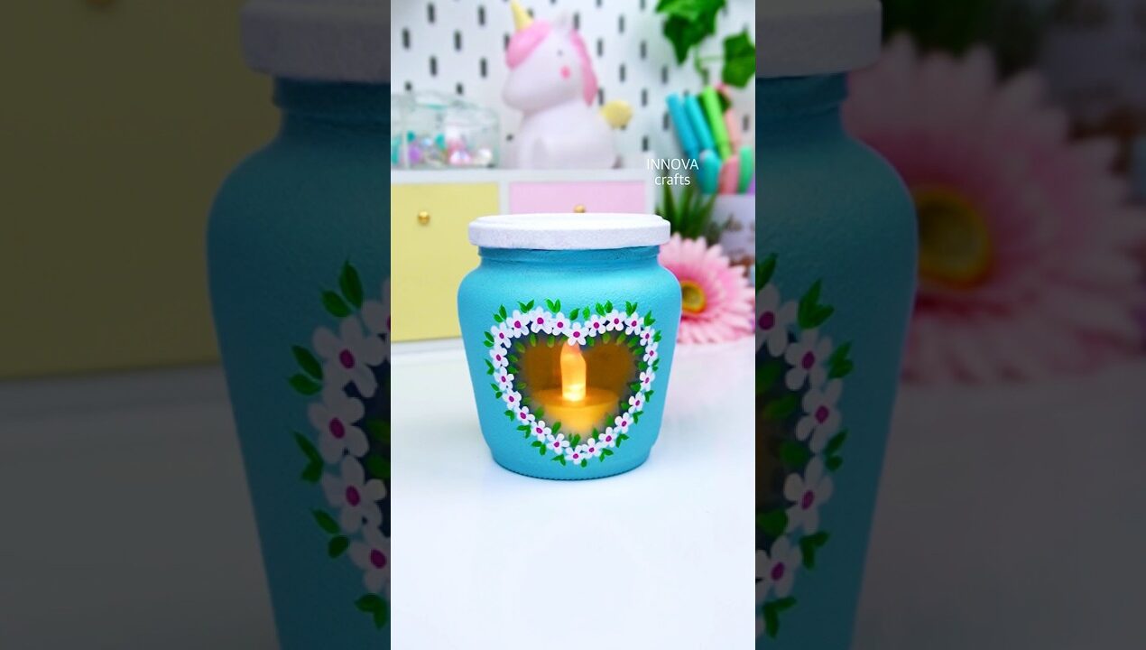 DIY Jar decoration ideas 💖 Easy craft ideas #diy #craft #gift #giftideas #art #artandcraft