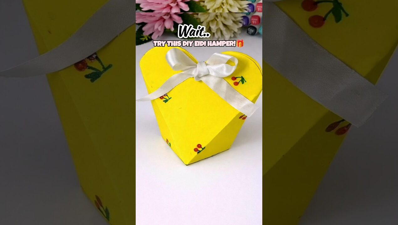 DIY Eidi Hamper 🎁 Easy Eid Gift Box Idea Try this before Eid! #shorts#viralvideo#diy#papercraft#gift