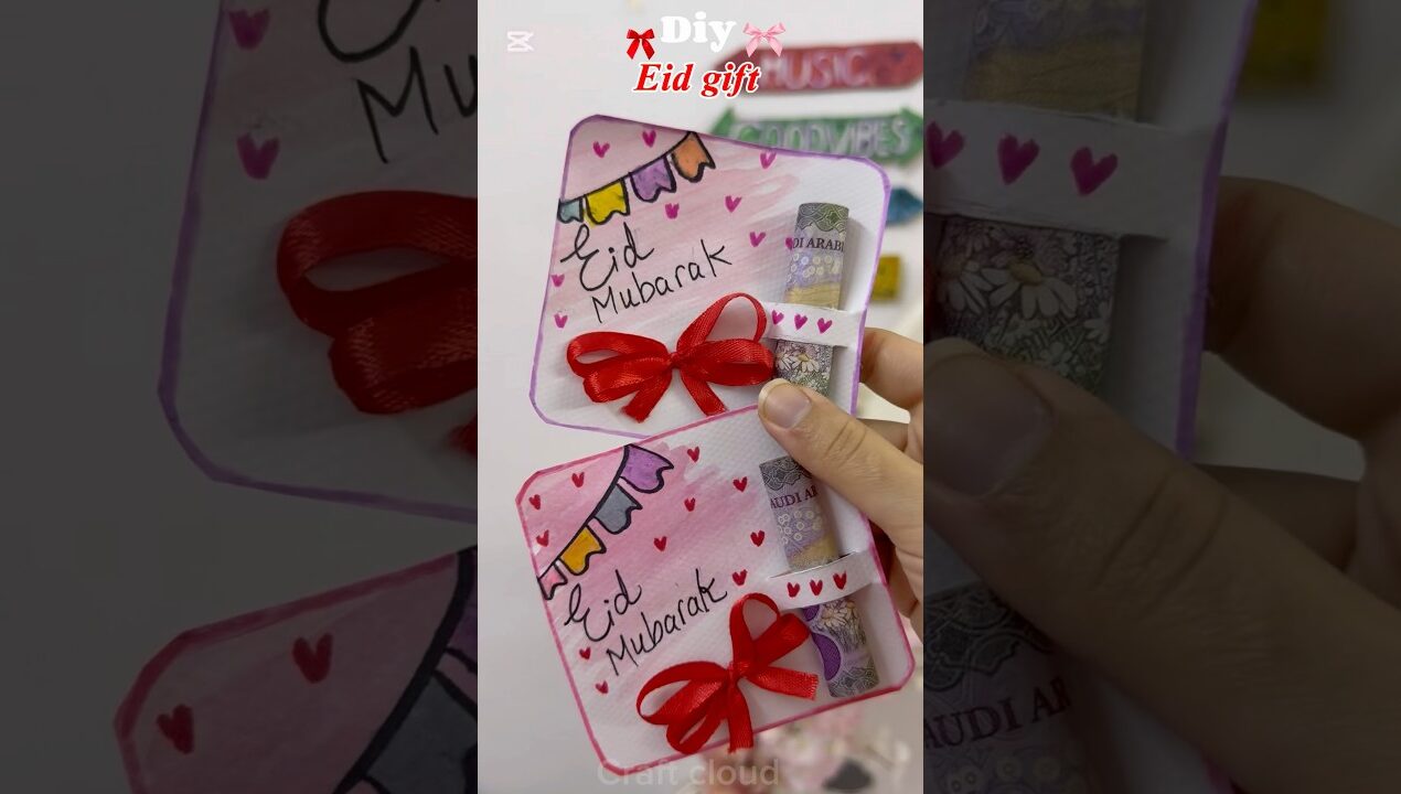 Diy Eid gift ideas 💸 Eid envelope #diy #giftideas #eid