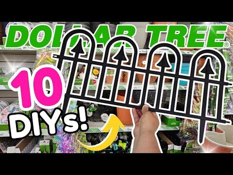 10 GORGEOUS 🌸 Dollar Tree DIY Crafts Using Garden Fences. SPRING DIY crafts