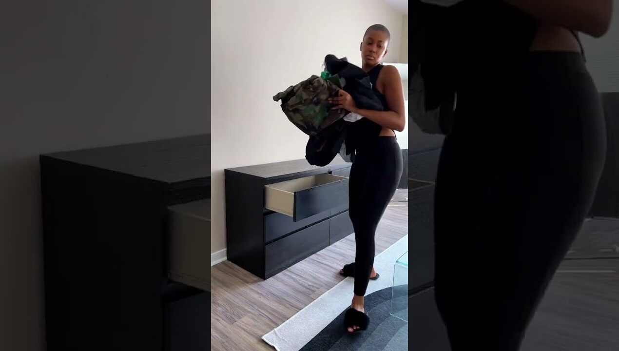 DIY tv stand using my dresser for my new apartment. Do yall see the vision yet? #diy #diytvstand