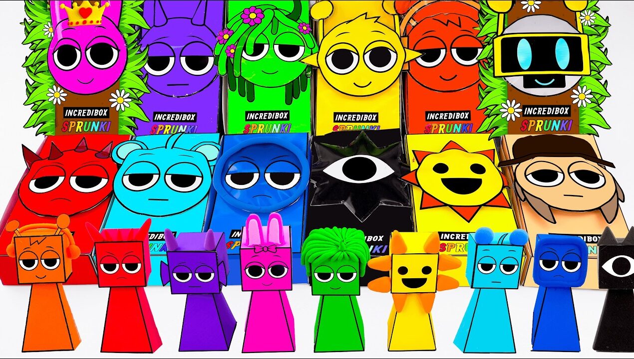 Paper DIY💖 Unboxing INCREDIBOX Blind Box, How to make Blind Bag | Tana Cubes DIY