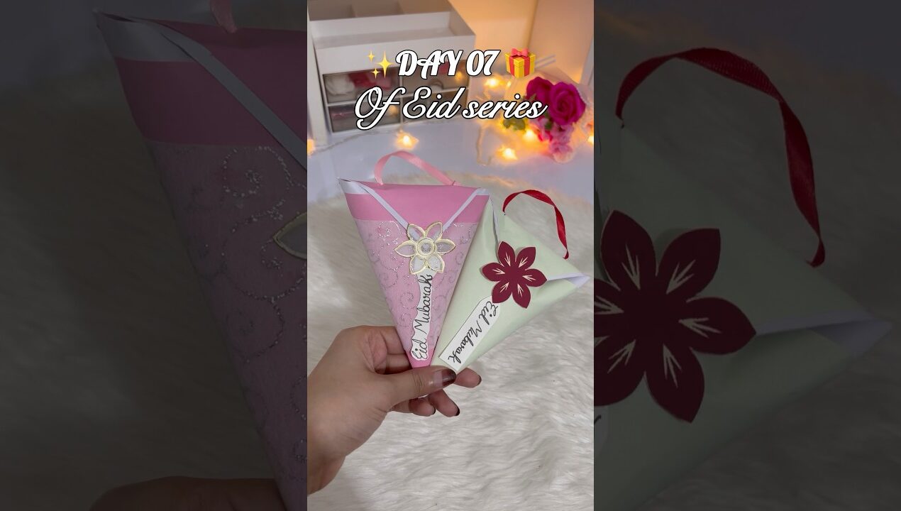 Day 07 of Eid series 🎁✨ |Eid gift ideas 🤩| #diy #handmade #youtubeshorts #eidgifts