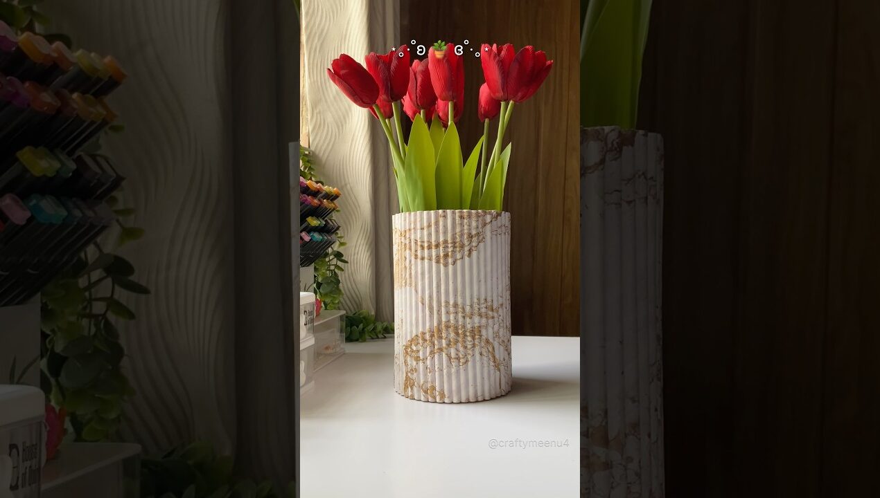 DIY Aesthetic Decor planter #shorts #diy #viralshorts #homedecor #diwalidecor #craft #fyp #trending