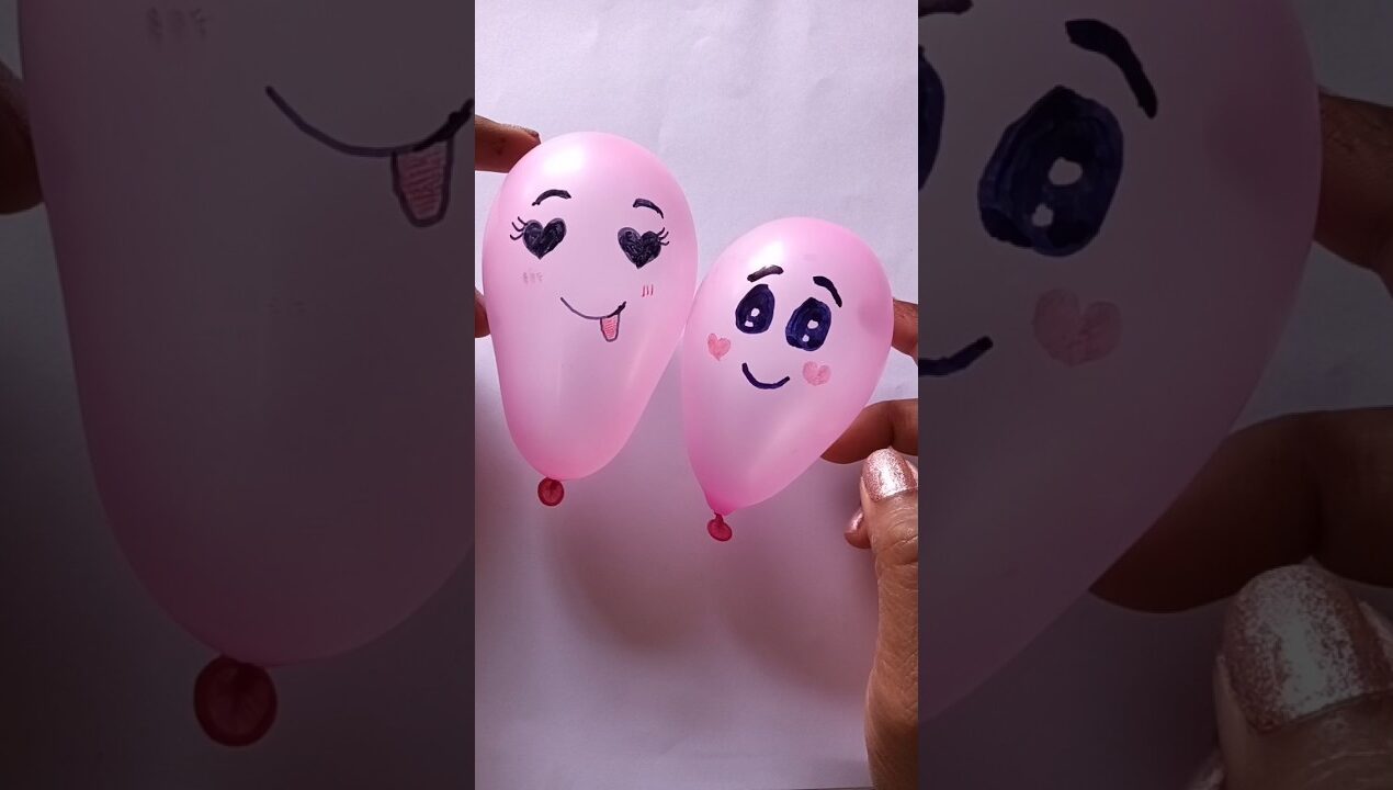 Easy balloon craft ideas for kids #youtubeshorts #shorts #diy #trending #ytshorts #viral #art #kids