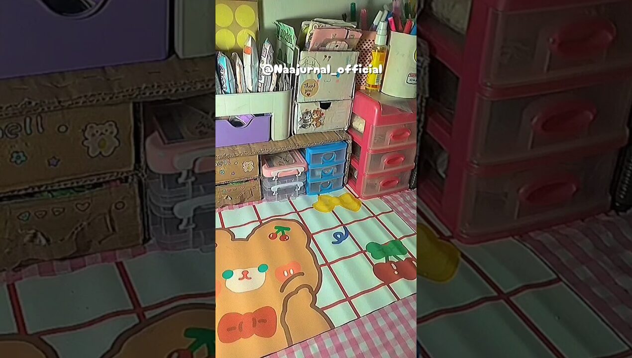 Isi meja yuk✨😻🌷#diy #aestheticroomdecor #harusberanda