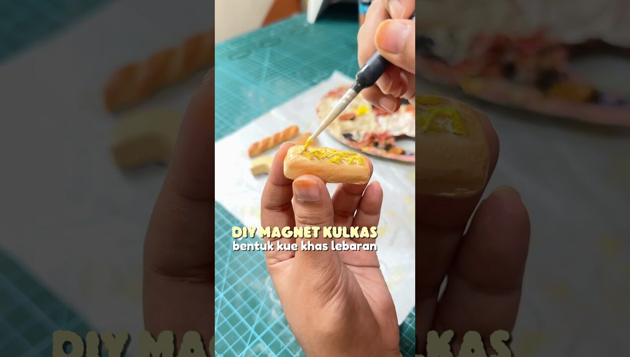 DIY MAGNET KULKAS bentuk kue khas Lebaran 🤩🌙 SERUUU BGT! mirip asli gaaa? #tiranissya #diy #nbbk