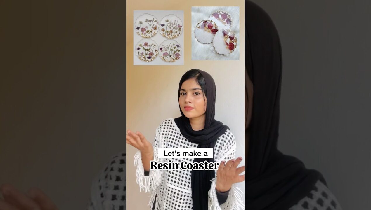 Create something beautiful with your own hands | DIY resin coaster #diy #resinart #shorts #craft