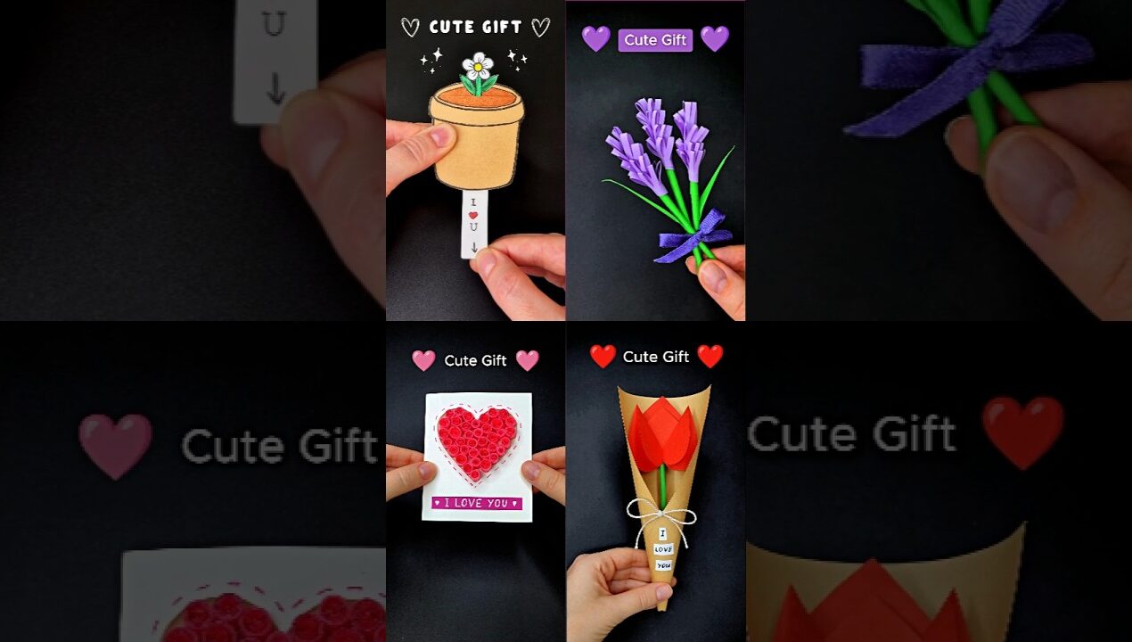 Aesthetic DIY Flower Crafts 🌸 Cute Paper Gift Ideas 🌷 Paper Craft Tutorials  #diy #papercraft