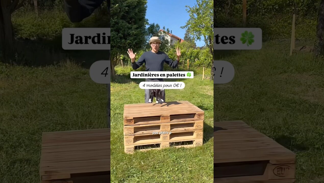 4 DIY • jardinières en palettes