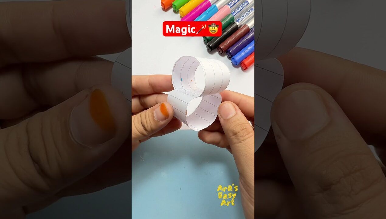 Paper Cut Magic 🪄🤠😄 @ArasEasyArt #papercutting #magic #ytshorts #viral #shorts