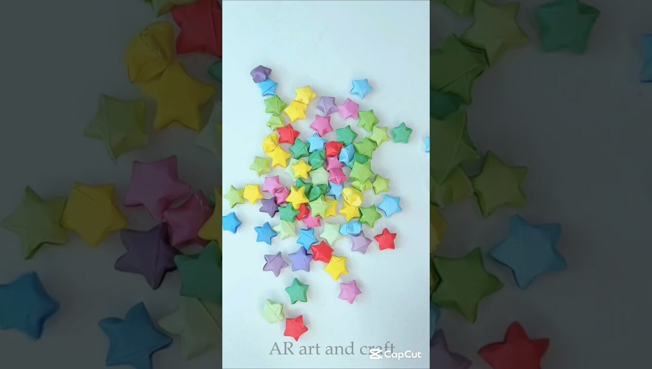 🌟DIY mini 3D stars🌟 #shorts #youtubeshorts #art #craft