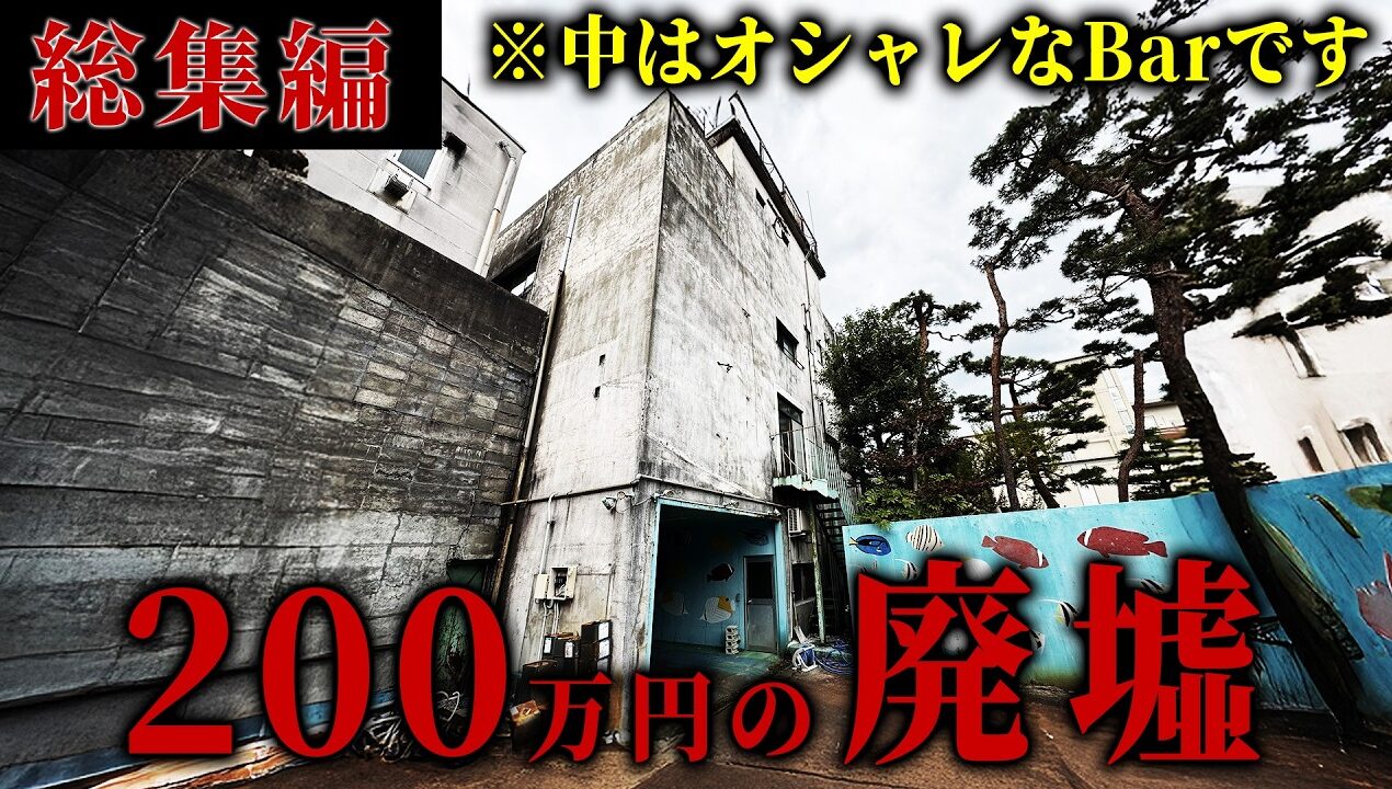 【DIY総集編】シャッター街の廃墟ビル(200万円)が激変…元メガネ屋を素人が3ヶ月で奇跡のBarにするまで