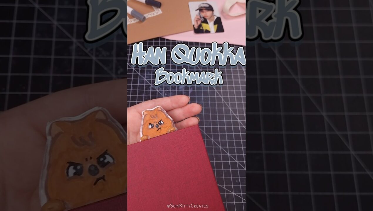 #HanQuokka Bookmark DIY… mischievous with a tiny twist ✨ #Han #Jisung #skz #straykids #kpop #skzoo