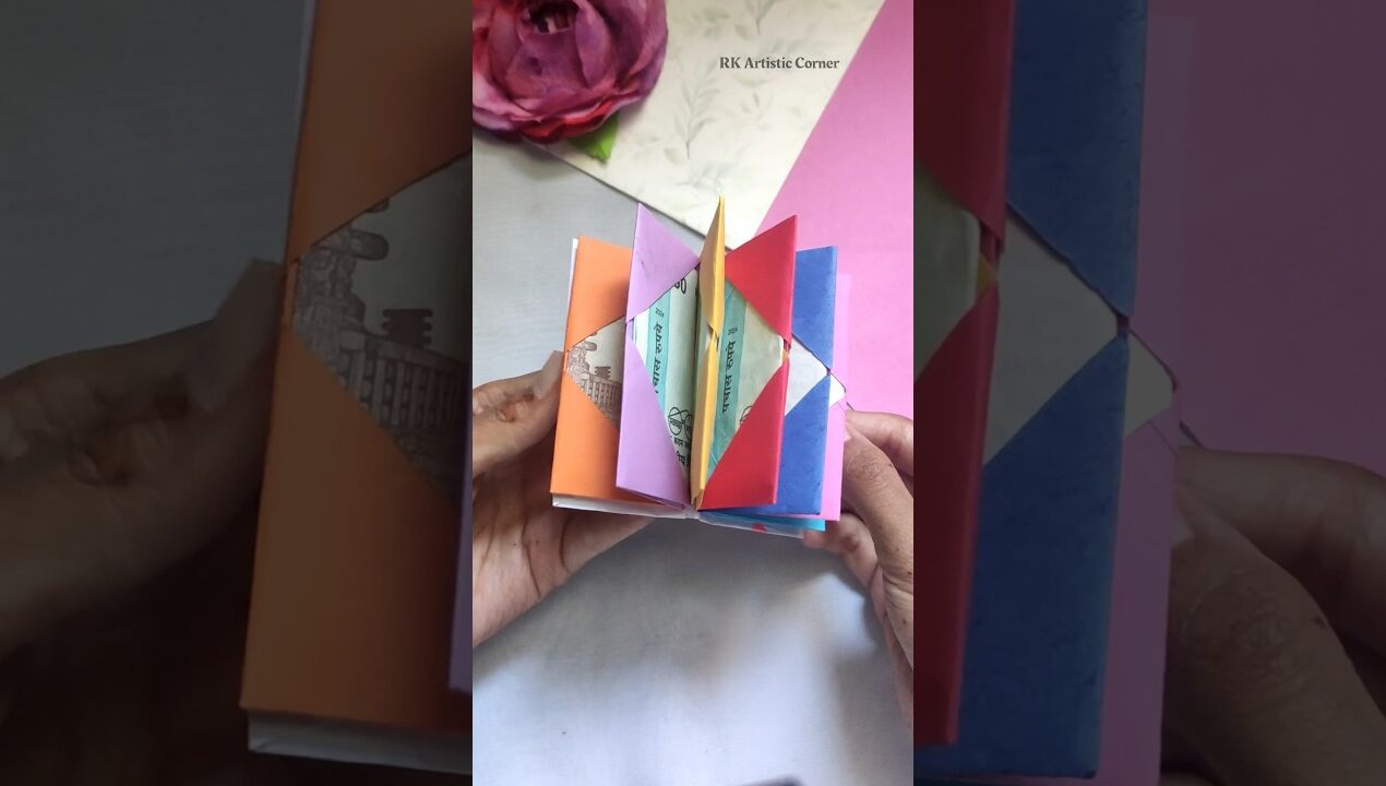 Diy Mini Paper Wallet #shorts #papercraft #diy #paperwallet #craft #trending #handmade #easy