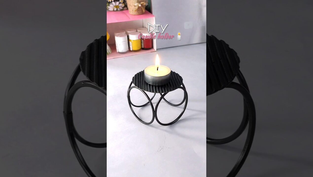 Diy candle holder #diy #youtubeshorts