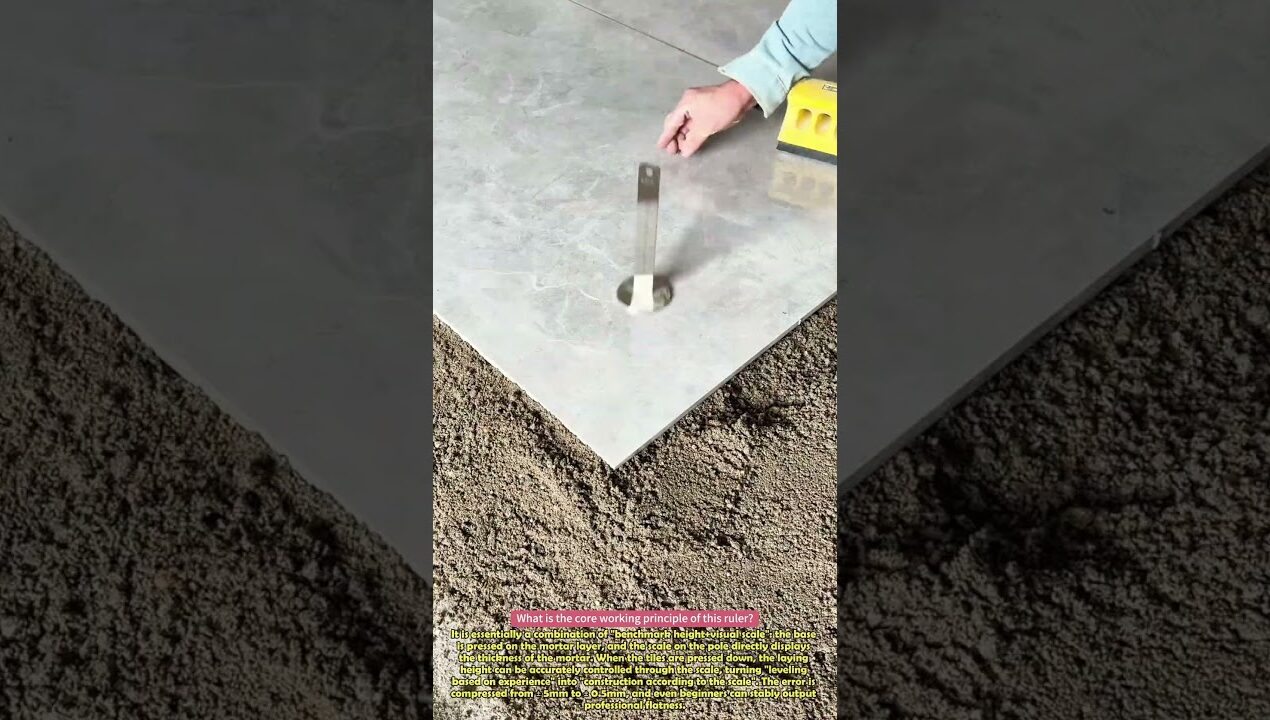 Tile leveling ruler, zero error in tile laying #practical #wonder  #diy #clever