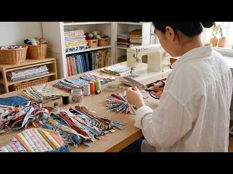 2 Stunning DIY Projects Made Only from Fabric Scraps