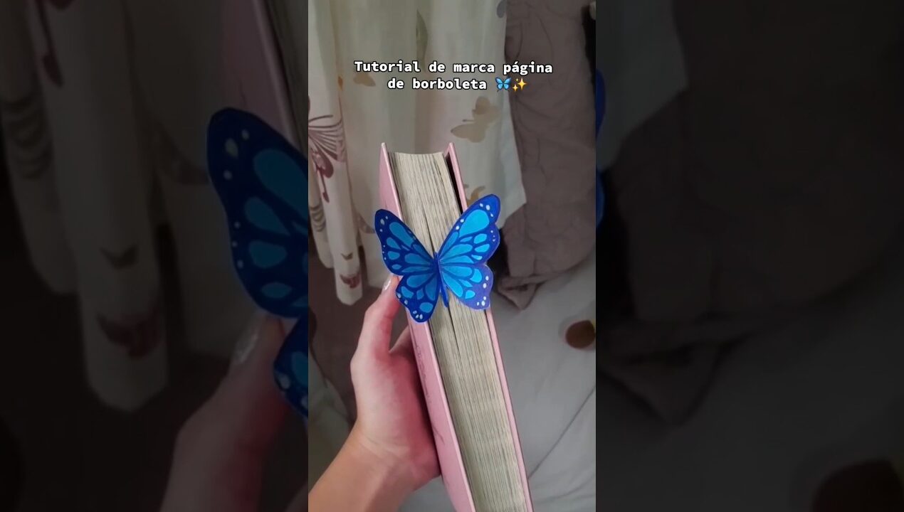 Como fazer um marca página de borboleta! #diy #artesanato #arte #tutorial