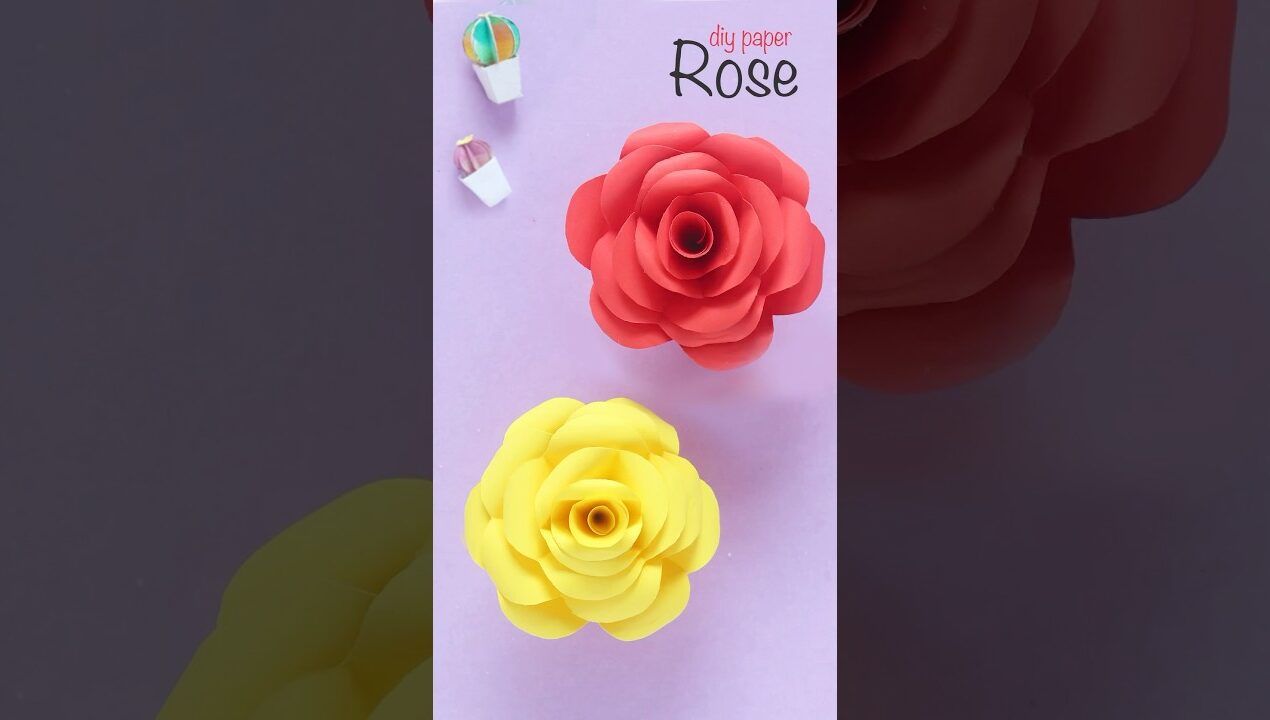 Make Beautiful DIY Paper Flowers Like a Pro #papercrafts #paperflower #craftideas