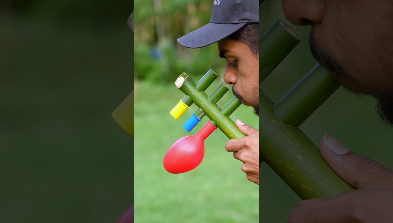 New Colorful Balloon Toys Made with Bamboo #ideas #toys #craft #diy